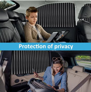 Foldable Magnetic Car Window Curtains (Pack of 4 )