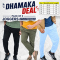 Pack Of 3 Mens Comfortable Joggers