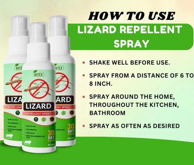Lizard Spray Pack of 3 50ml Each.