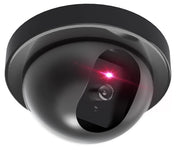 Dummy CCTV Dome Camera with Flashing Red LED Light (Pack of 1).