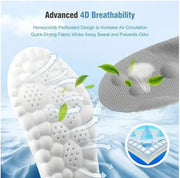 Memory Foam Bubble Shoe Insoles Unisex (1 Pair)